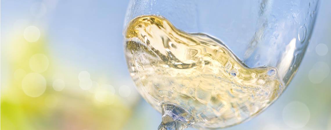 Ein Glas Weißwein