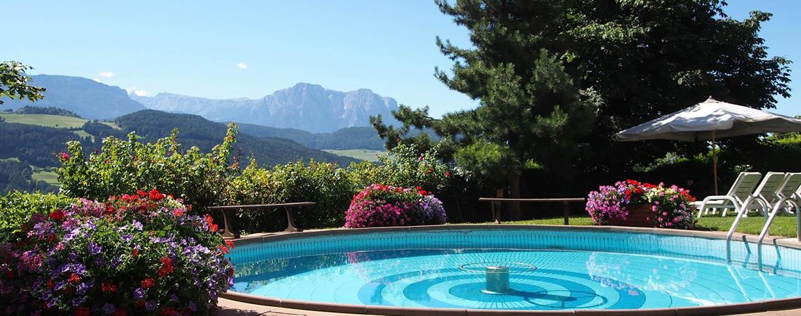 Unser Freischwimmbad mit Bergblick