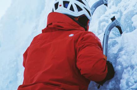 Climbing in winter