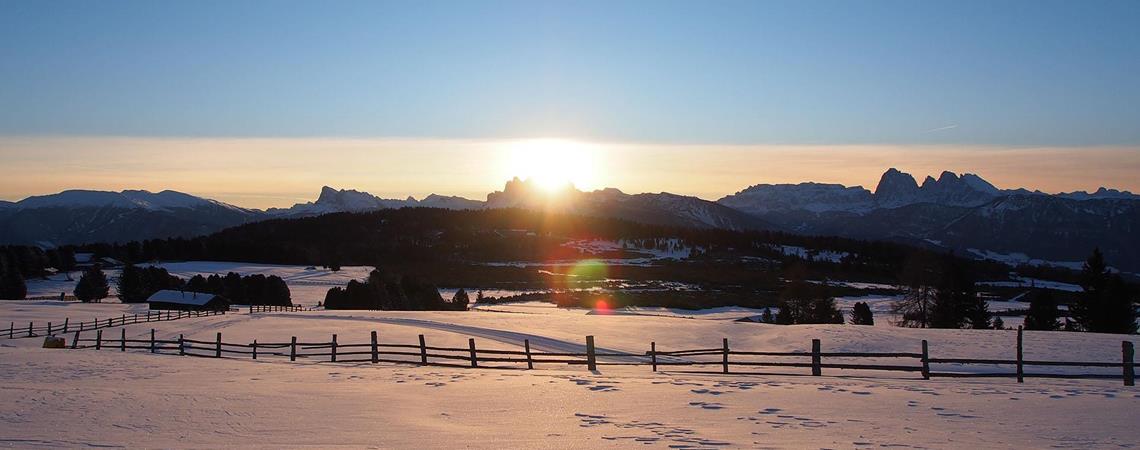 Sonnenaufgang im Winter