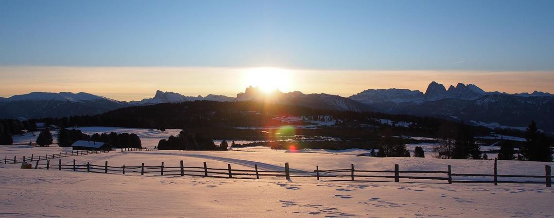 Sunrise in winter