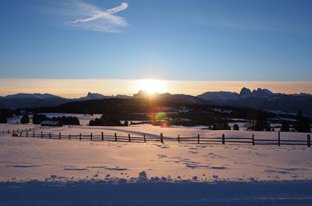 Sonnenaufgang im Winter